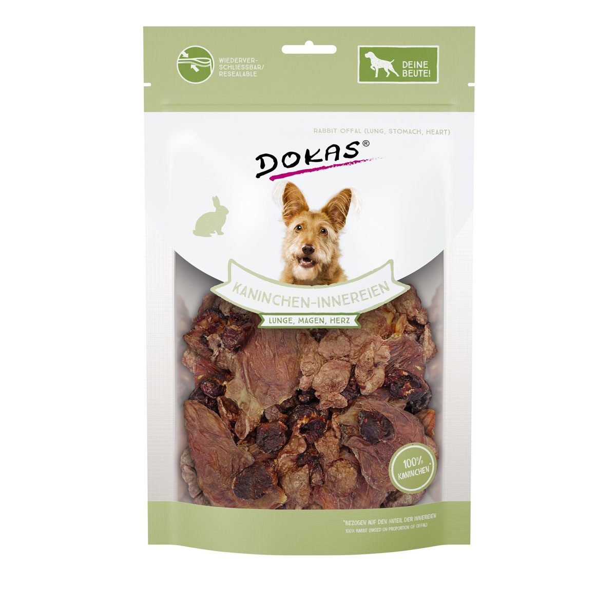 Dokas  Snack Kaninchen-Innereien 100g