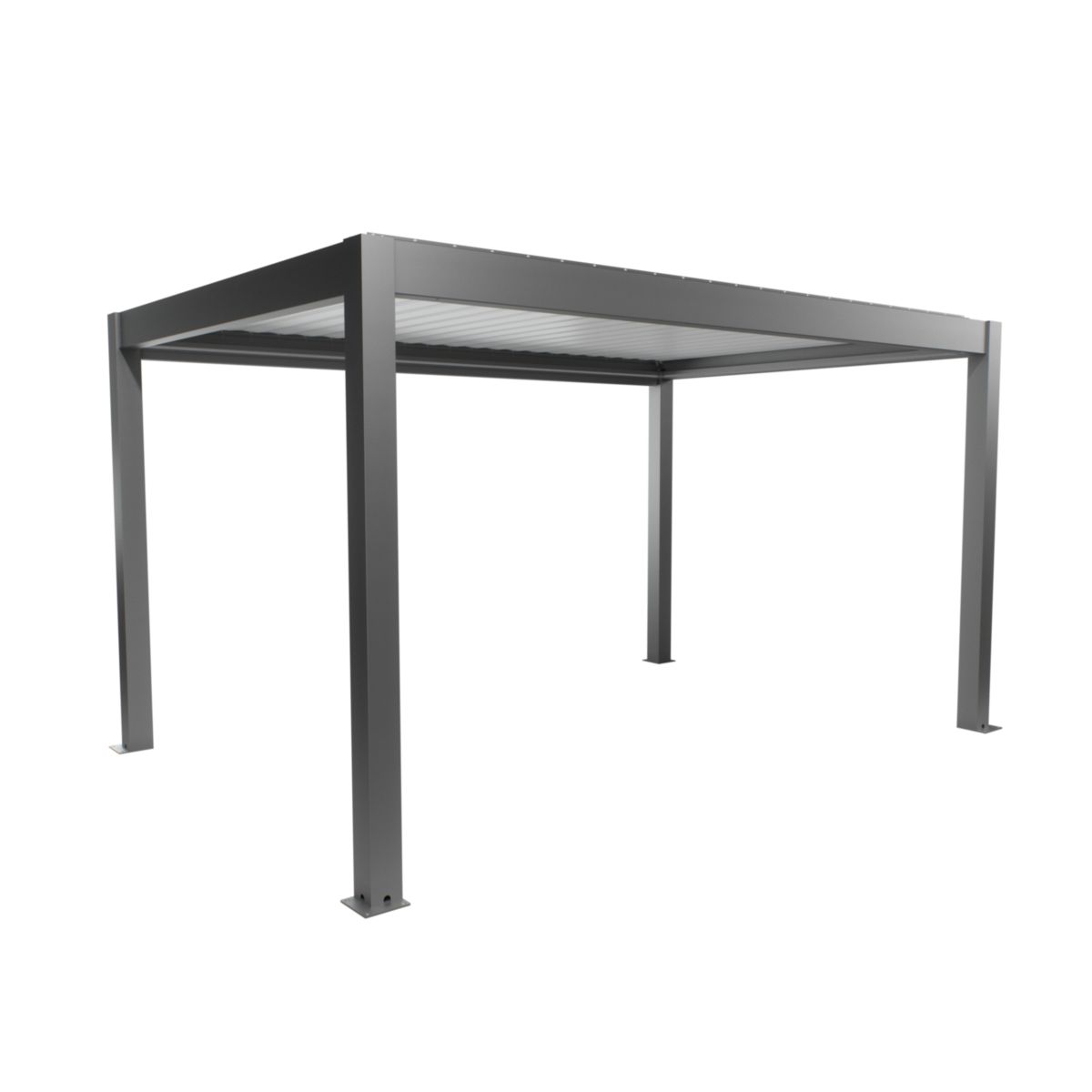 Biohort Pergola Gr. 4,5x3 quarzgrau-met/weiss 460x 312x 264 cm