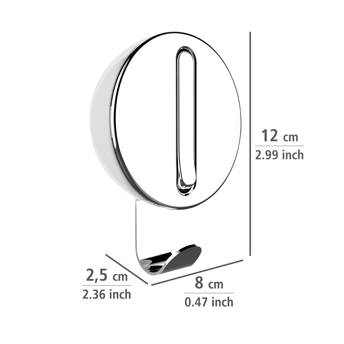 Wenko  Klapphaken Premium Delta Polarweiß Bild 5