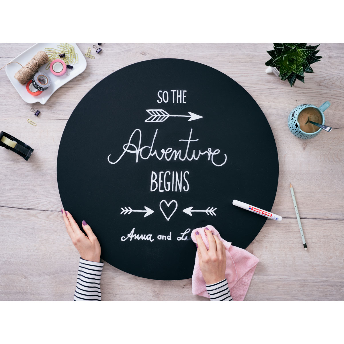 Edding  Kreidemarker e-4095/1 weiß Bild 8