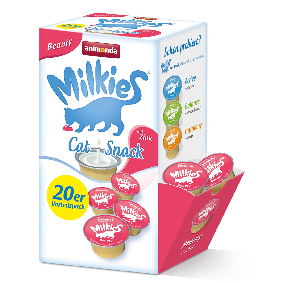 animonda integra Cat Snack Milkie Beauty mit Zink 20 x 15g