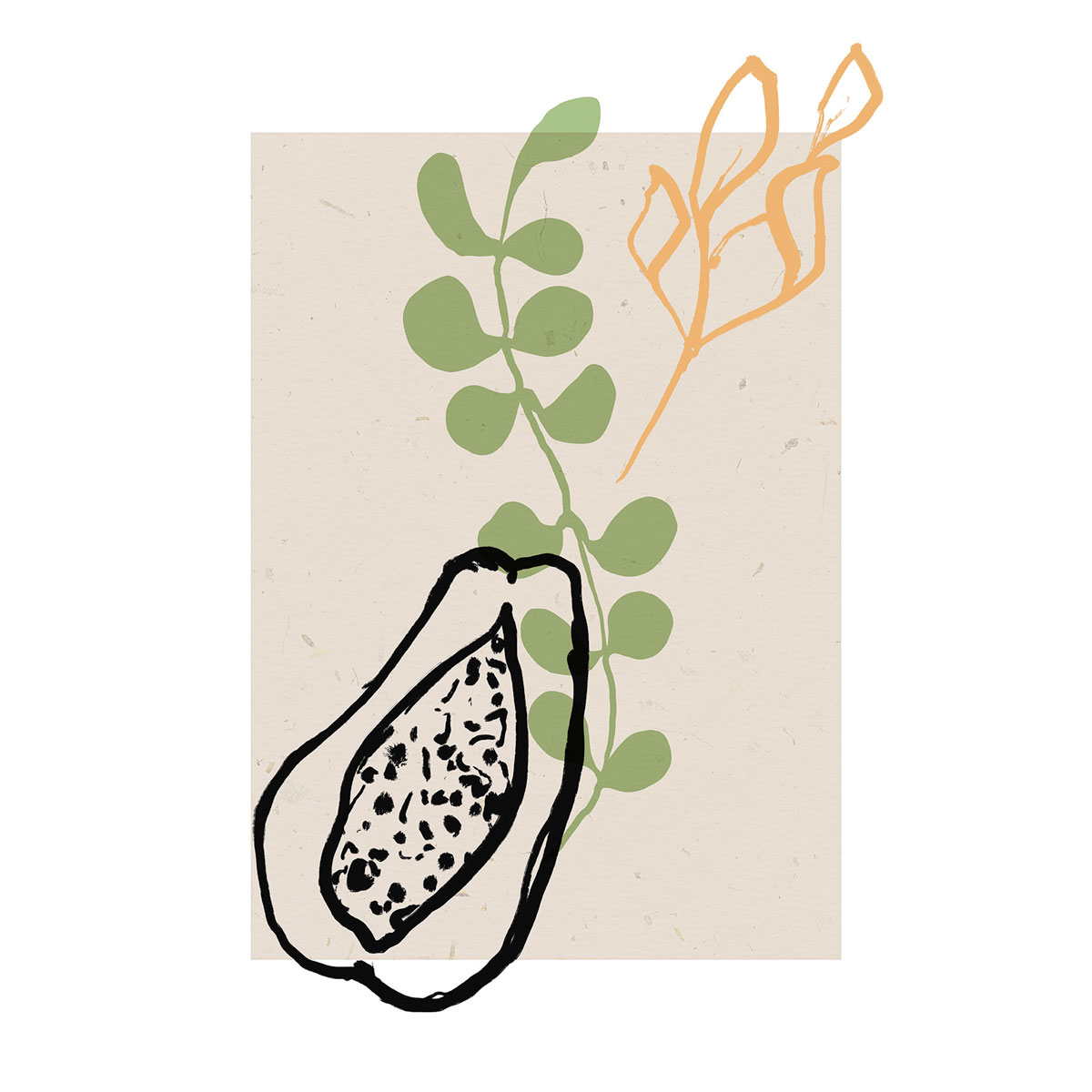 Komar  Wandbild Papaye du paradis 30x40 cm Bild 2