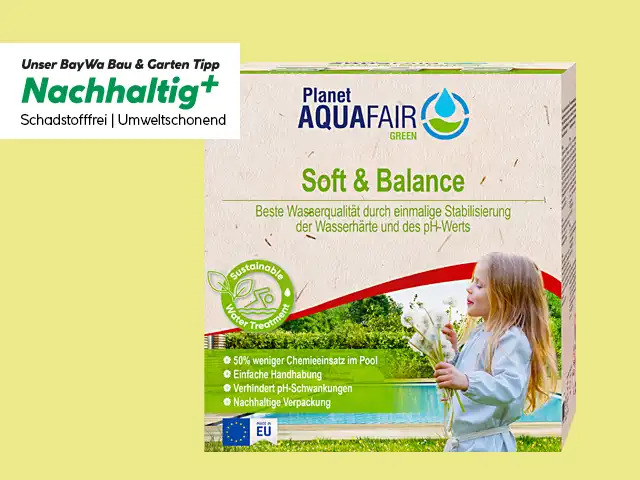 Die Produktverpackung des Artikels „Soft & Balance“ von der Marke Planet Aquafair.