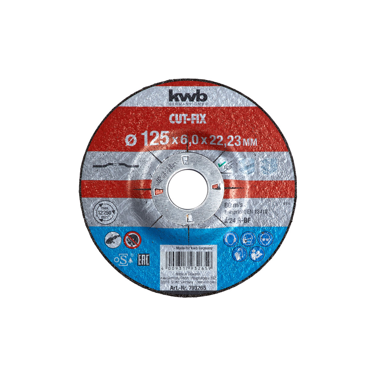 kwb  Schruppscheiben Cut Fix Metallbearbeitung Durchmesser 125 mm Bild 2