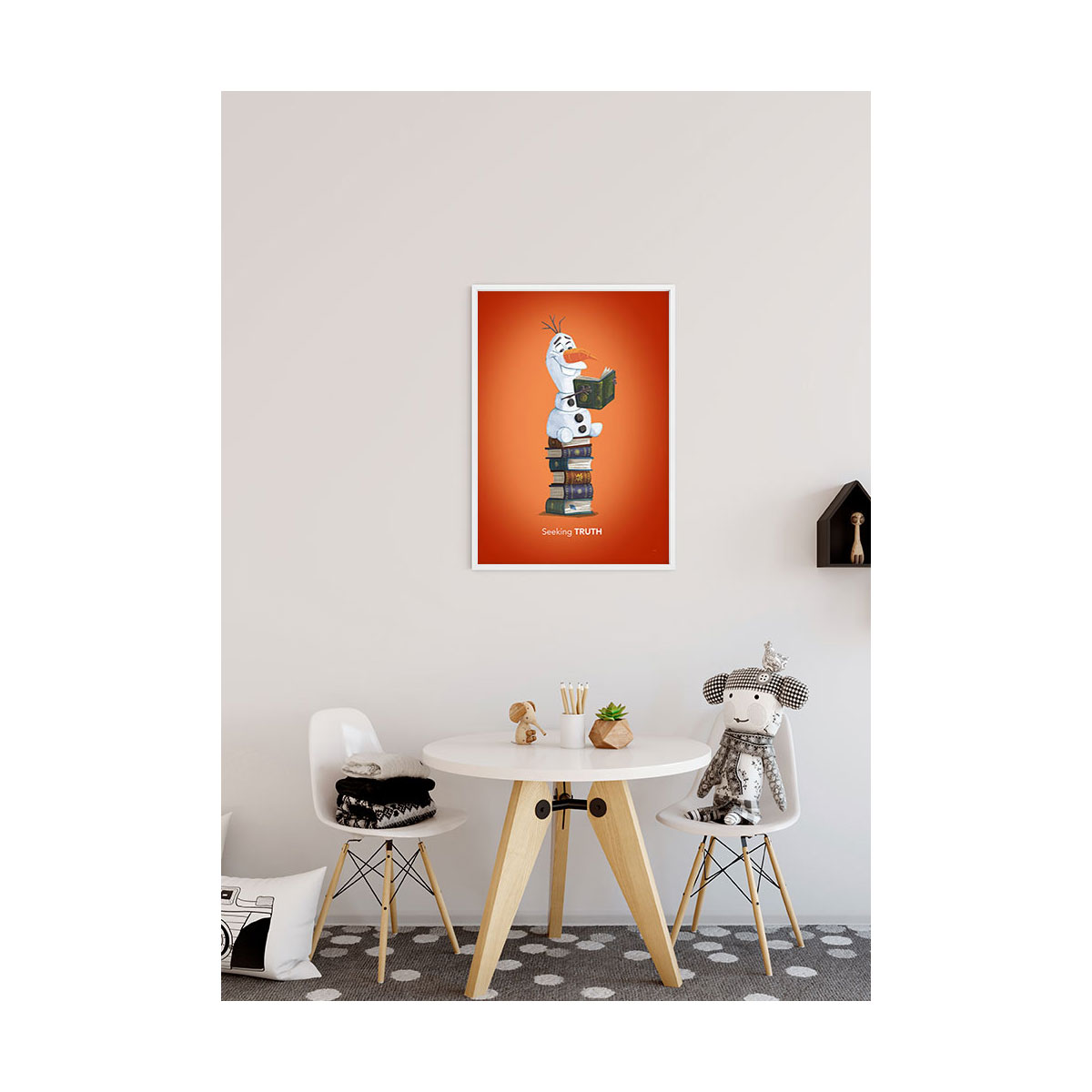 Komar  Wandbild Frozen Olaf Reading 50x70 cm Bild 3