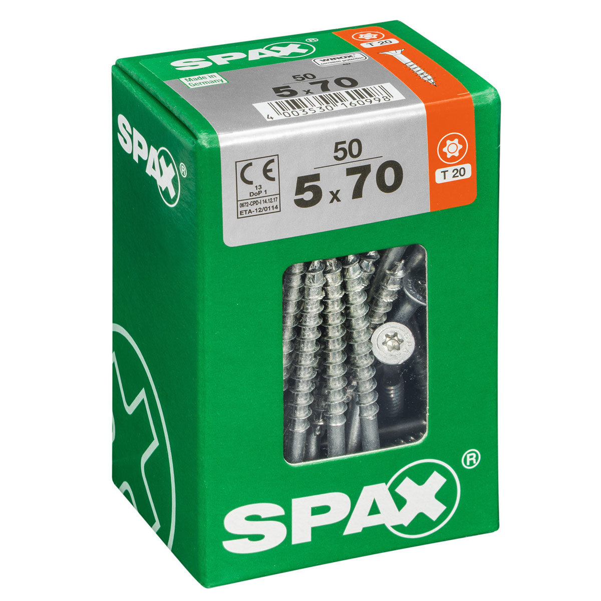 Spax Universalschrauben WIROX Senkkopf 5 x 70 L 50 Stück Bild 2