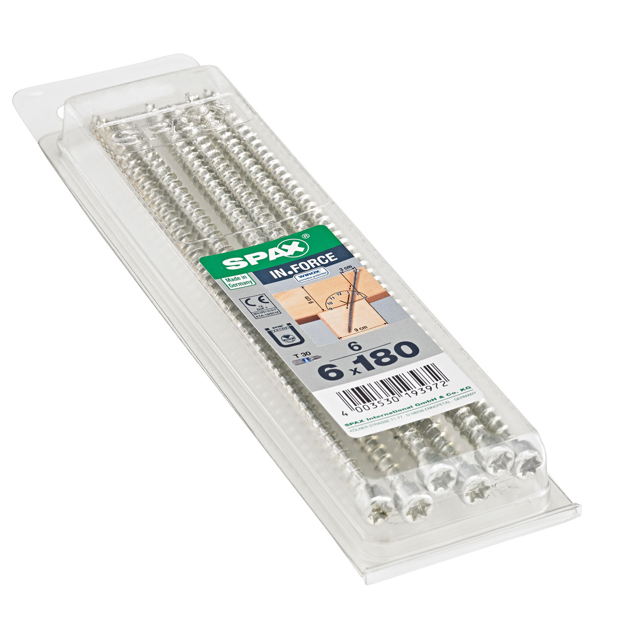 Spax Holzschrauben IN.FORCE Zylinderkopf 6 x 180 M 6 Stück Bild 2