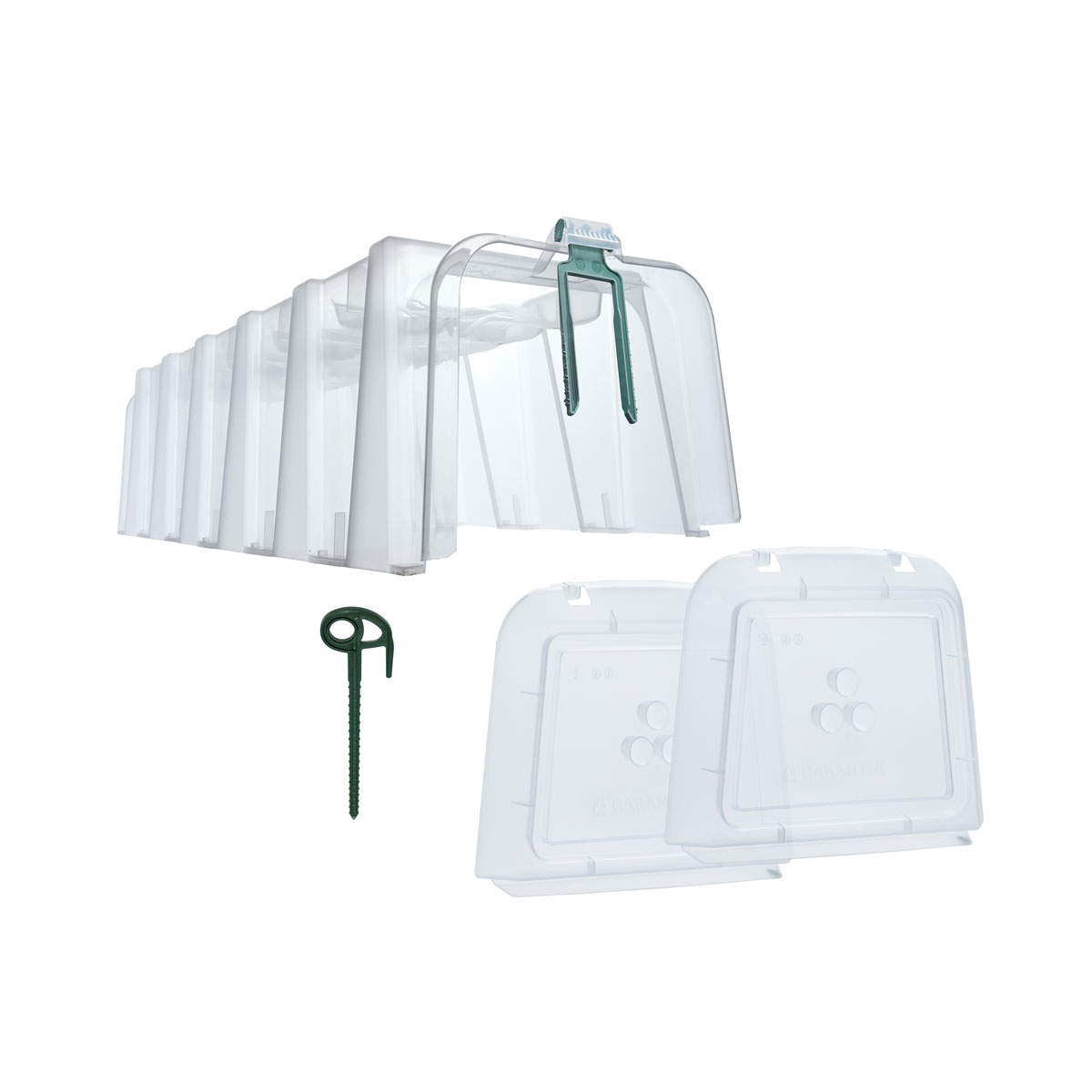 Garantia  Pflanztunnel Sunny 3er-Komplettset inkl. Endkappen und Bodenanker