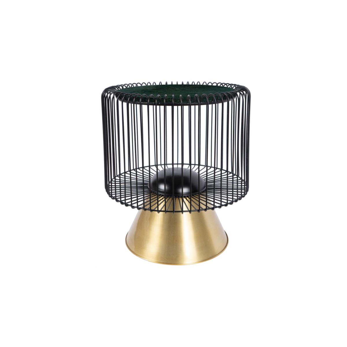 Beistelltisch Malibu 125 grün schwarz gold