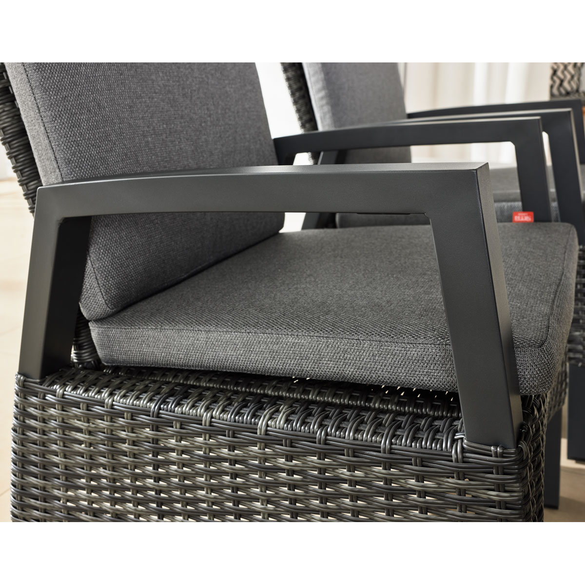 Siena Garden Positionssessel Taranto Aluminium-Gestell anthrazit Gardino-Geflecht Bild 12