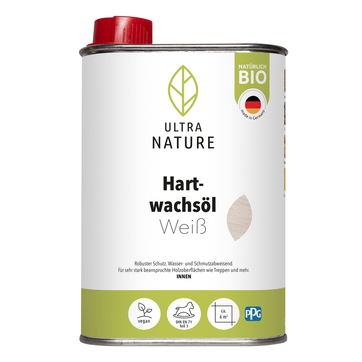 Ultra Nature Hartwachsöl Weiß 0.25 L
