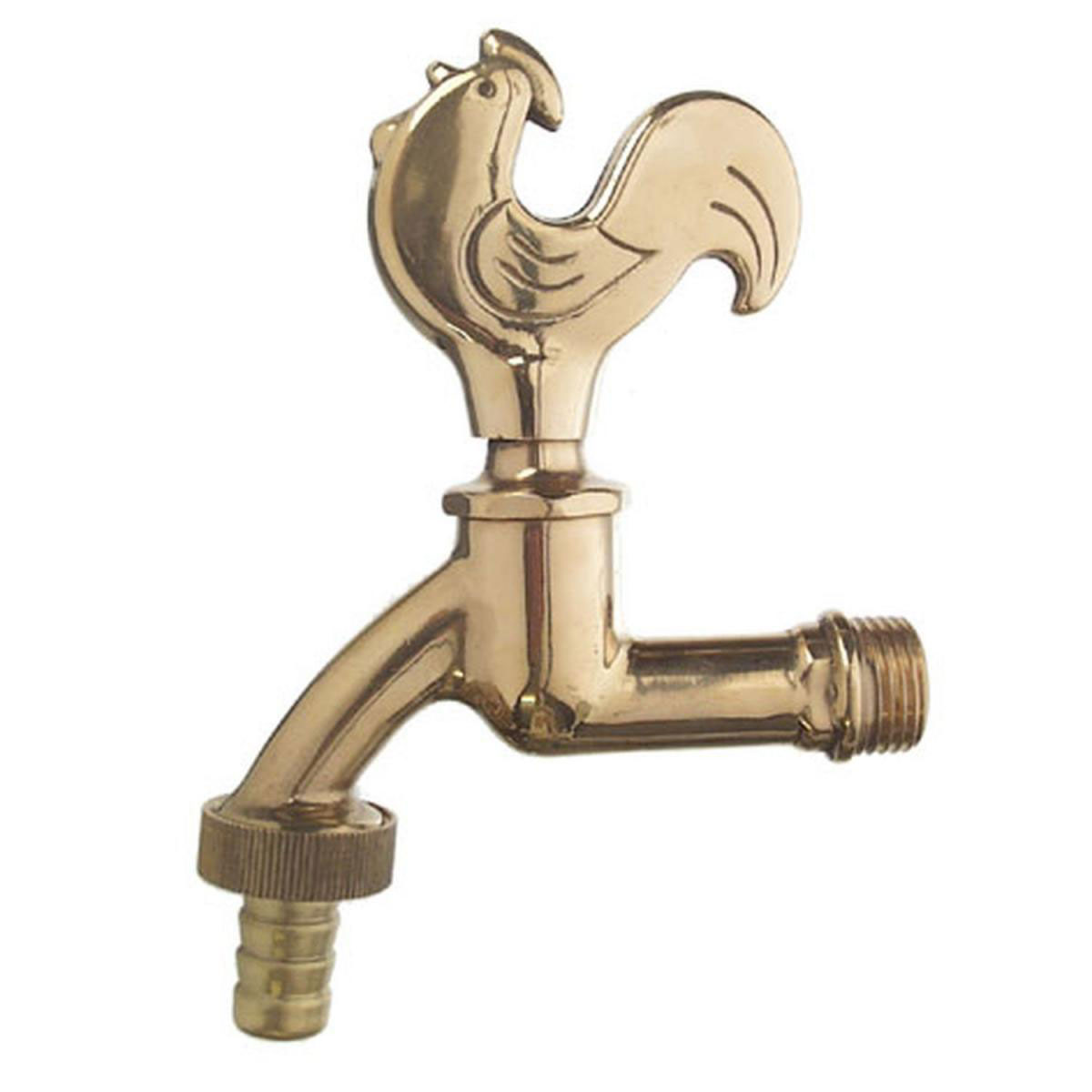 Auslaufventil-Gockel 1/2" Messing