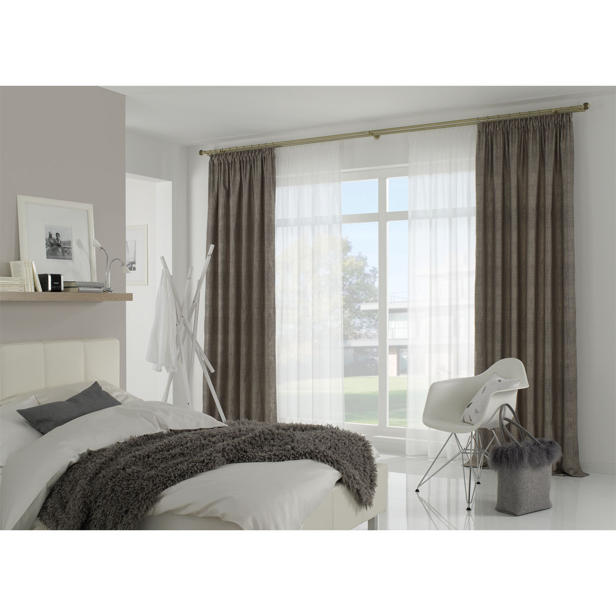 Gardinia Gardinenstange Kira 2-läufig champagner 240 cm Bild 7