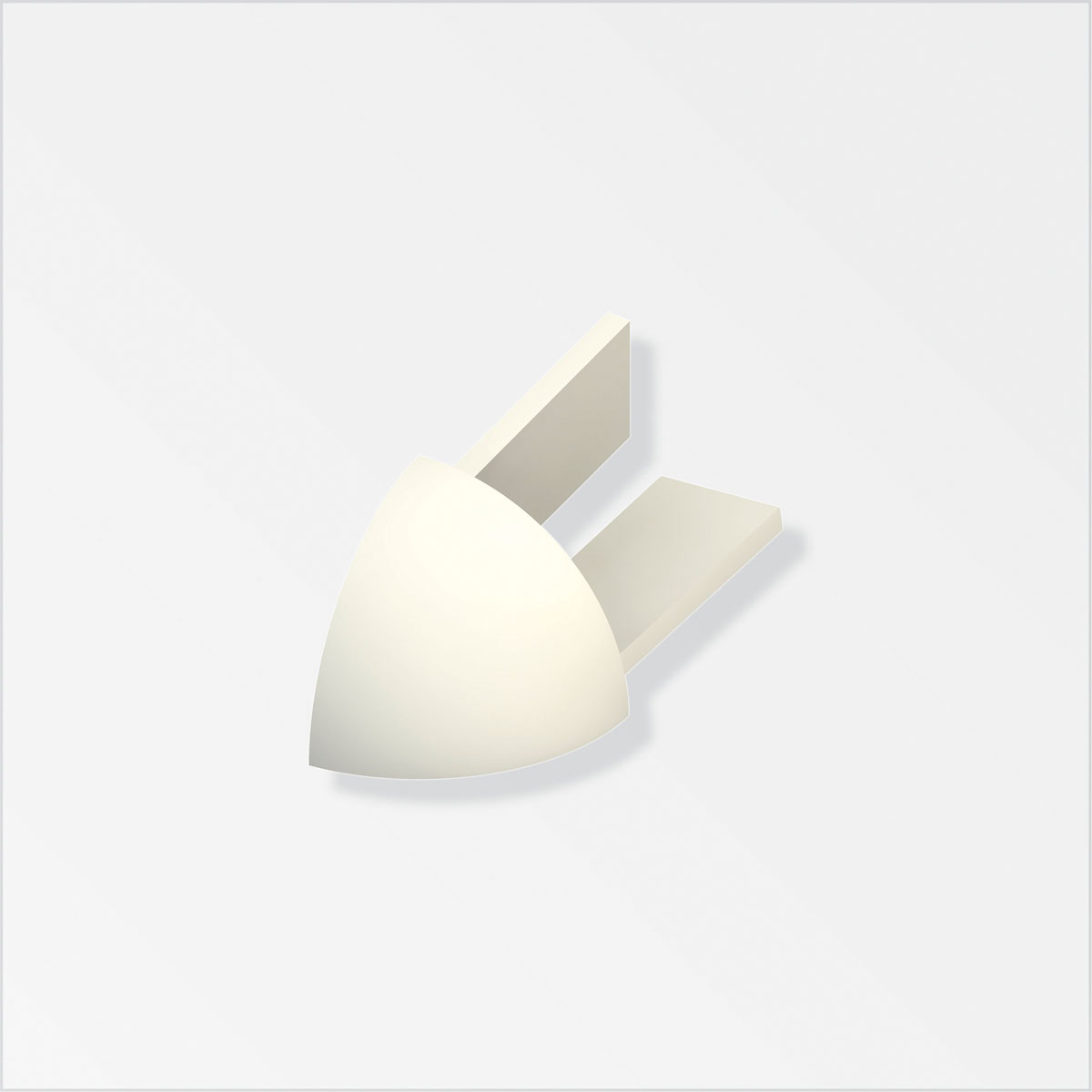 Fundamo Viertelkreis-Außeneck 8 mm jasmin 4 Stück Bild 1