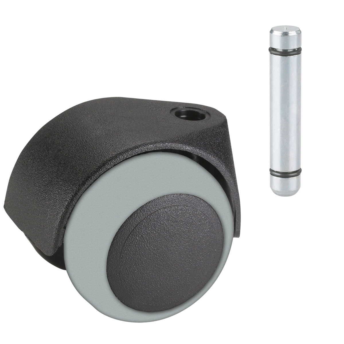 Dörner + Helmer Doppelrolle für empfindliche Böden mit Stift 50 mm