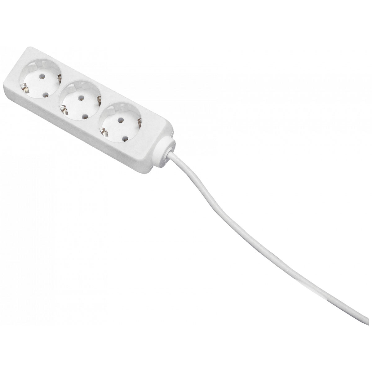 Basic Steckdosenleiste 3-fach weiß Bild 1
