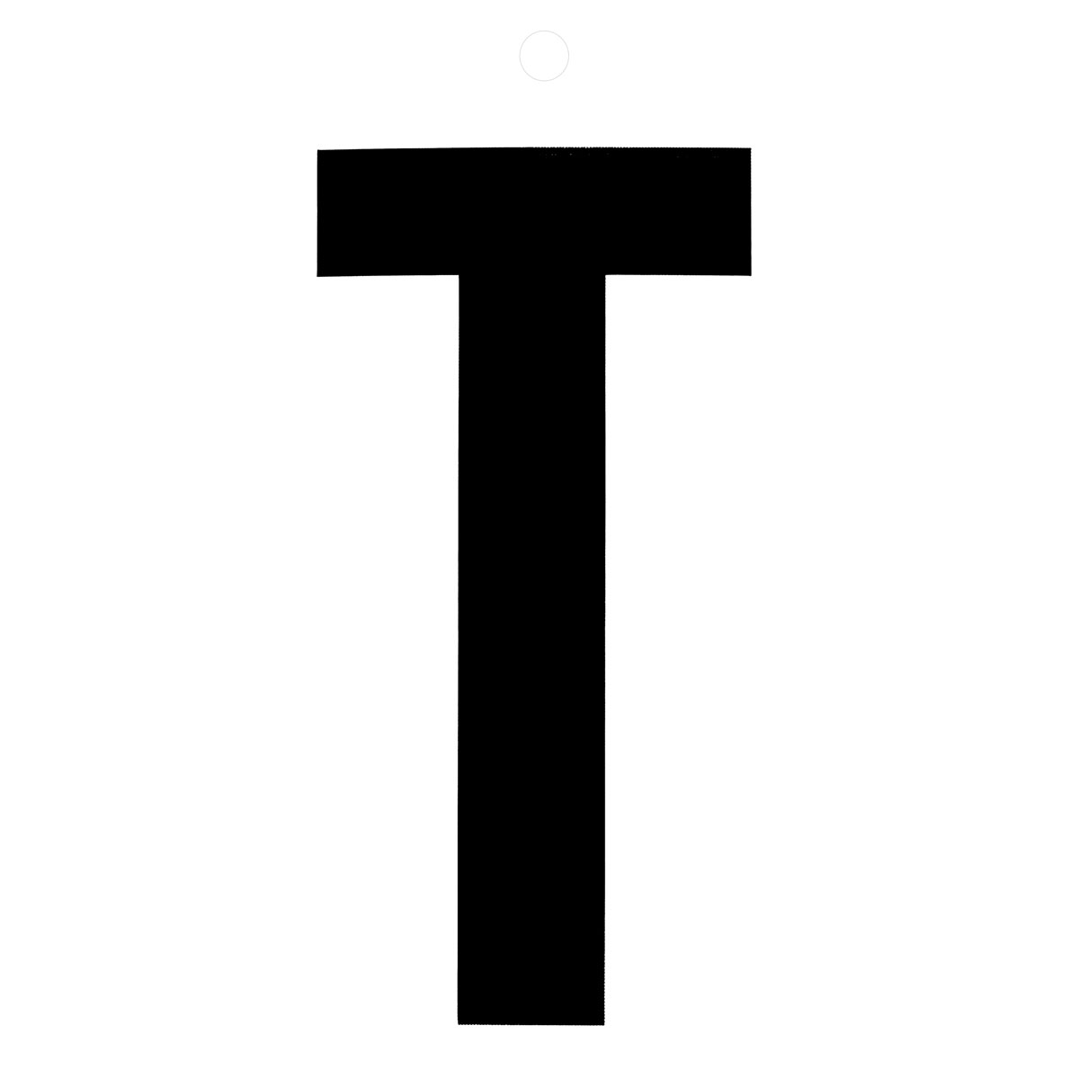 Metafranc Klebebuchstabe T 10 cm schwarz Bild 1