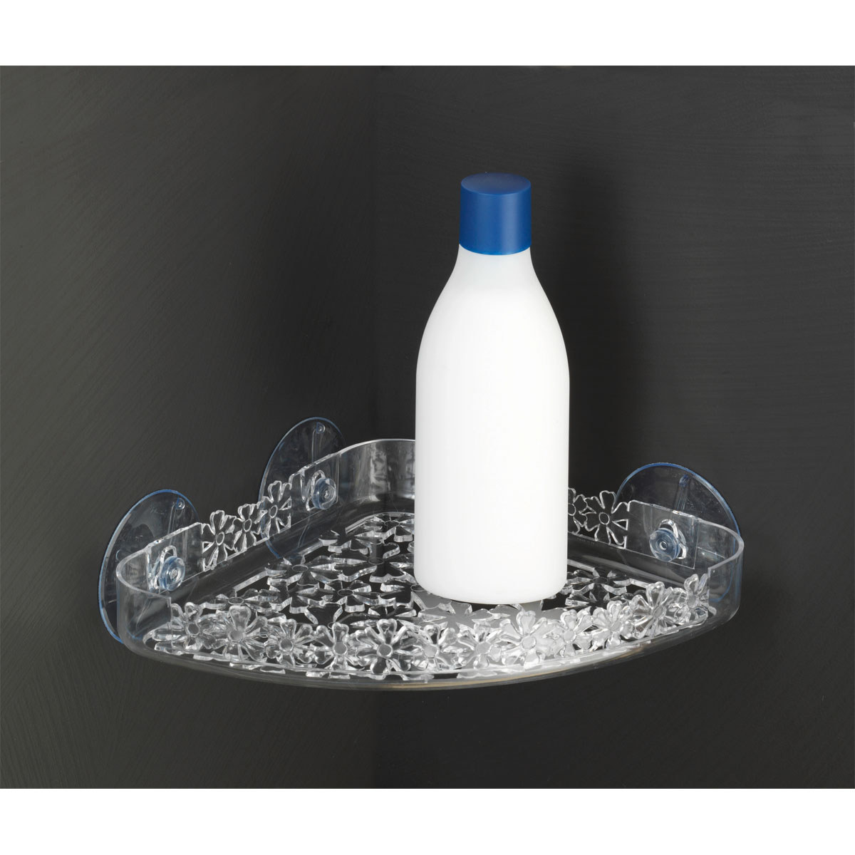 Wenko Universalablage Blumen transparent groß Bild 2