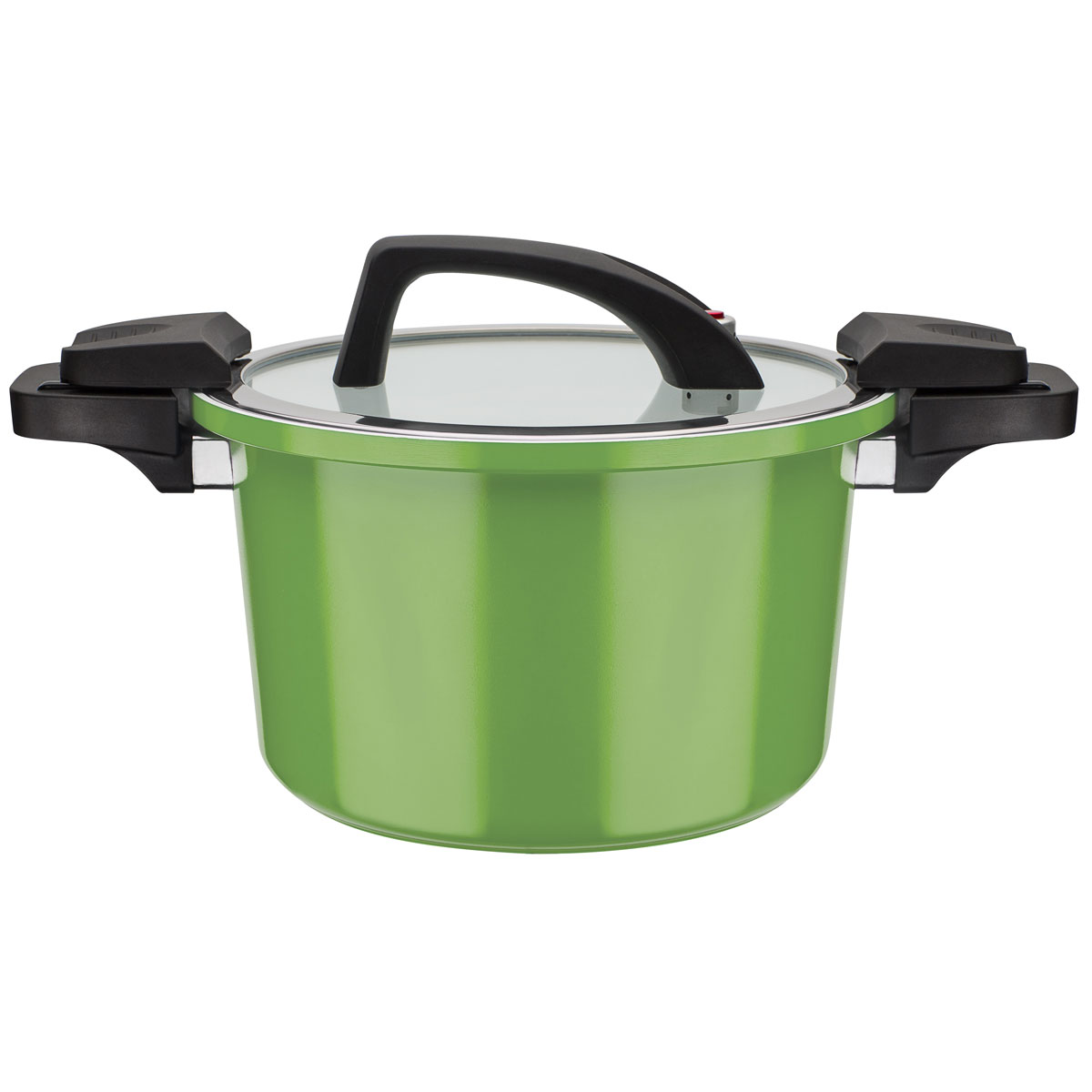 GSW Energiespartopf Ceramica green mit Glasdeckel 24cm 6L Bild 1