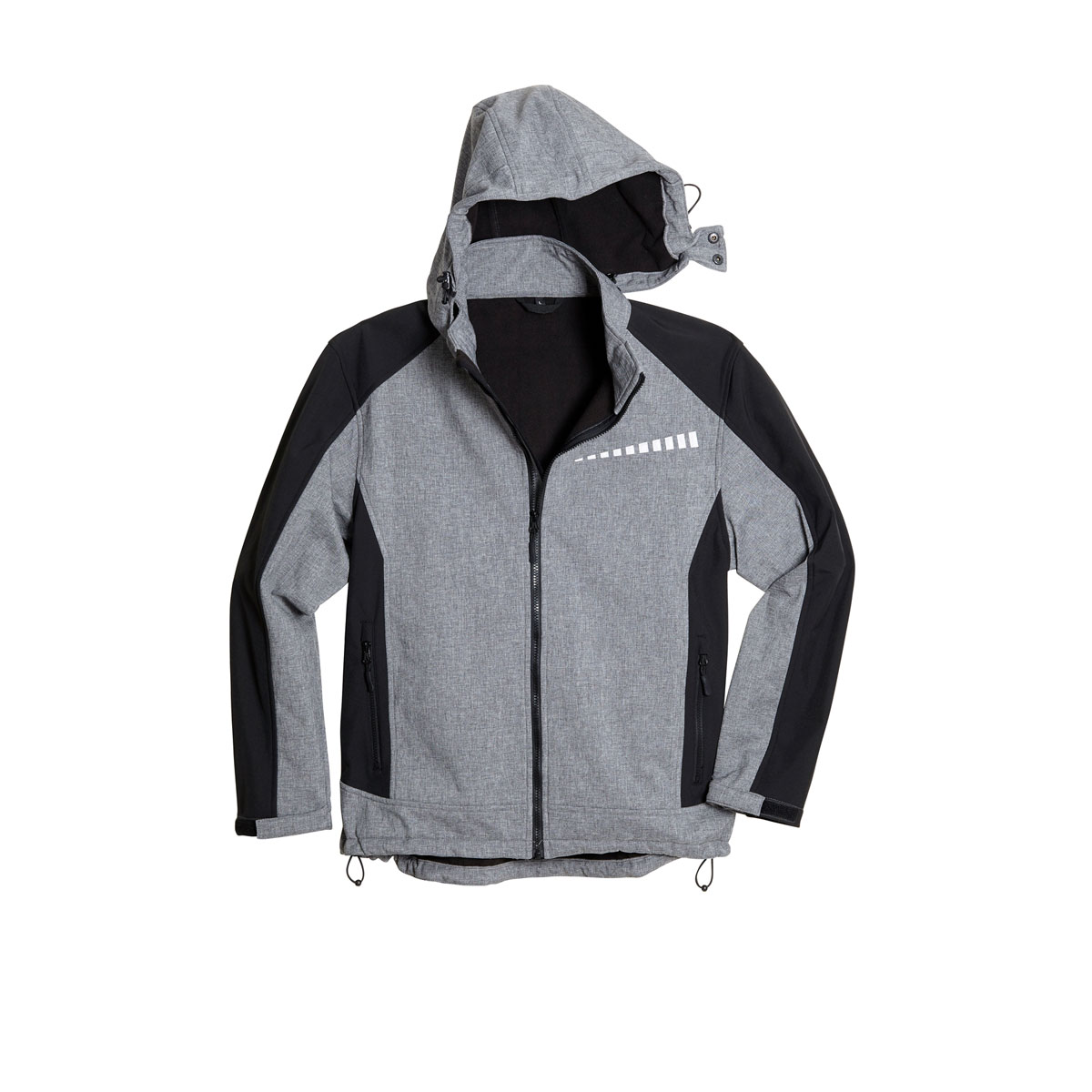 Scheibler  Hoody Professional Softshell dunkelgrau meliert/schwarz Größe M