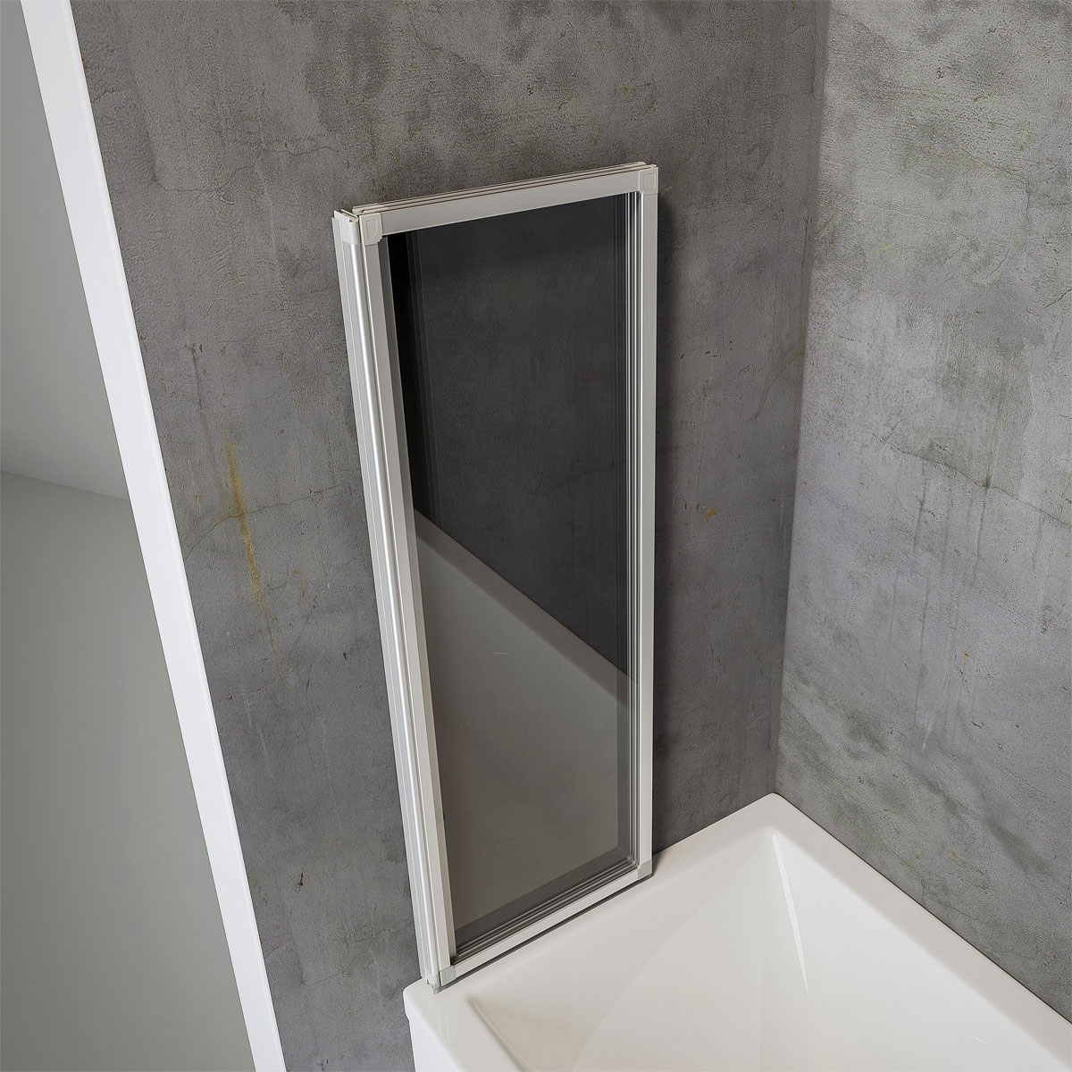 Schulte Badewannenfaltwand Komfort 140 x 127 cm Echtglas Bild 2