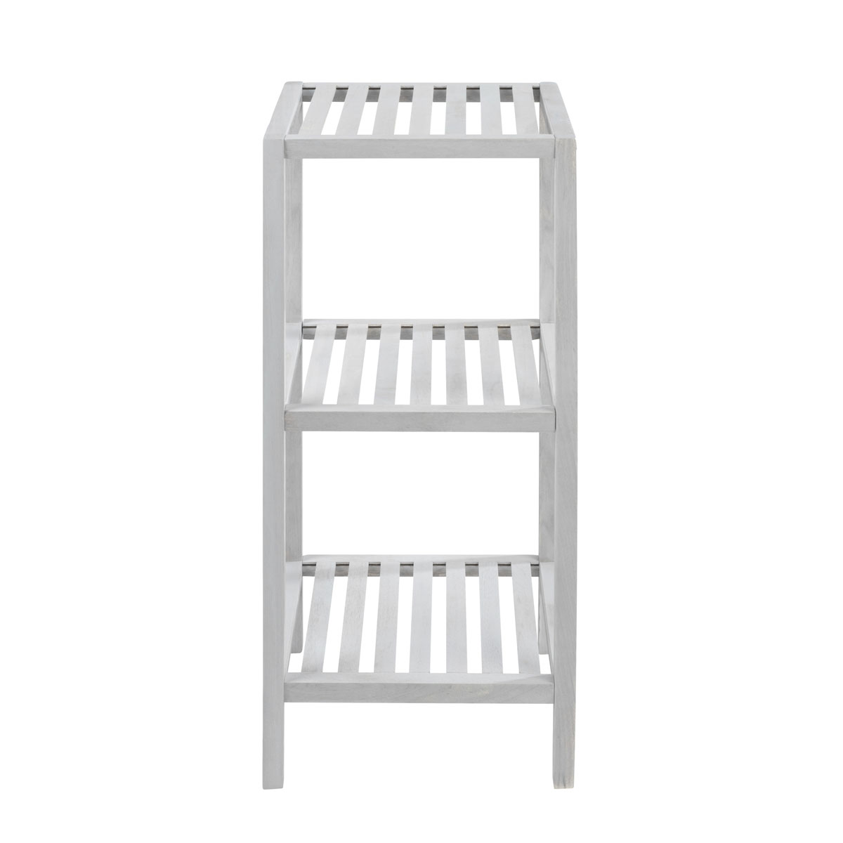 Wenko  Regal Norway mit 3 Böden Natur Weiß massives Walnussholz Bild 6