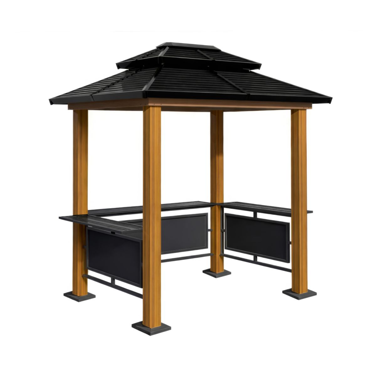 Sojag Pavillon BBQ Maui 158x249x278cm Holzoptik