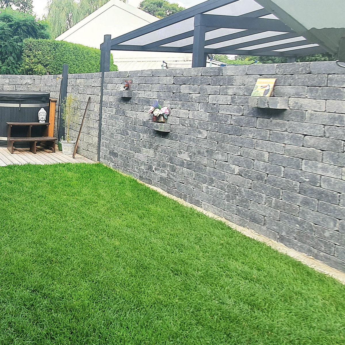 Diephaus  Mauerstein Cup-Mini Quarzit 50 x 16,5 x 15 cm Bild 2