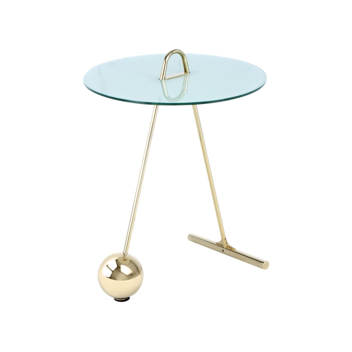 Beistelltisch Pendulum 525 gold weiss