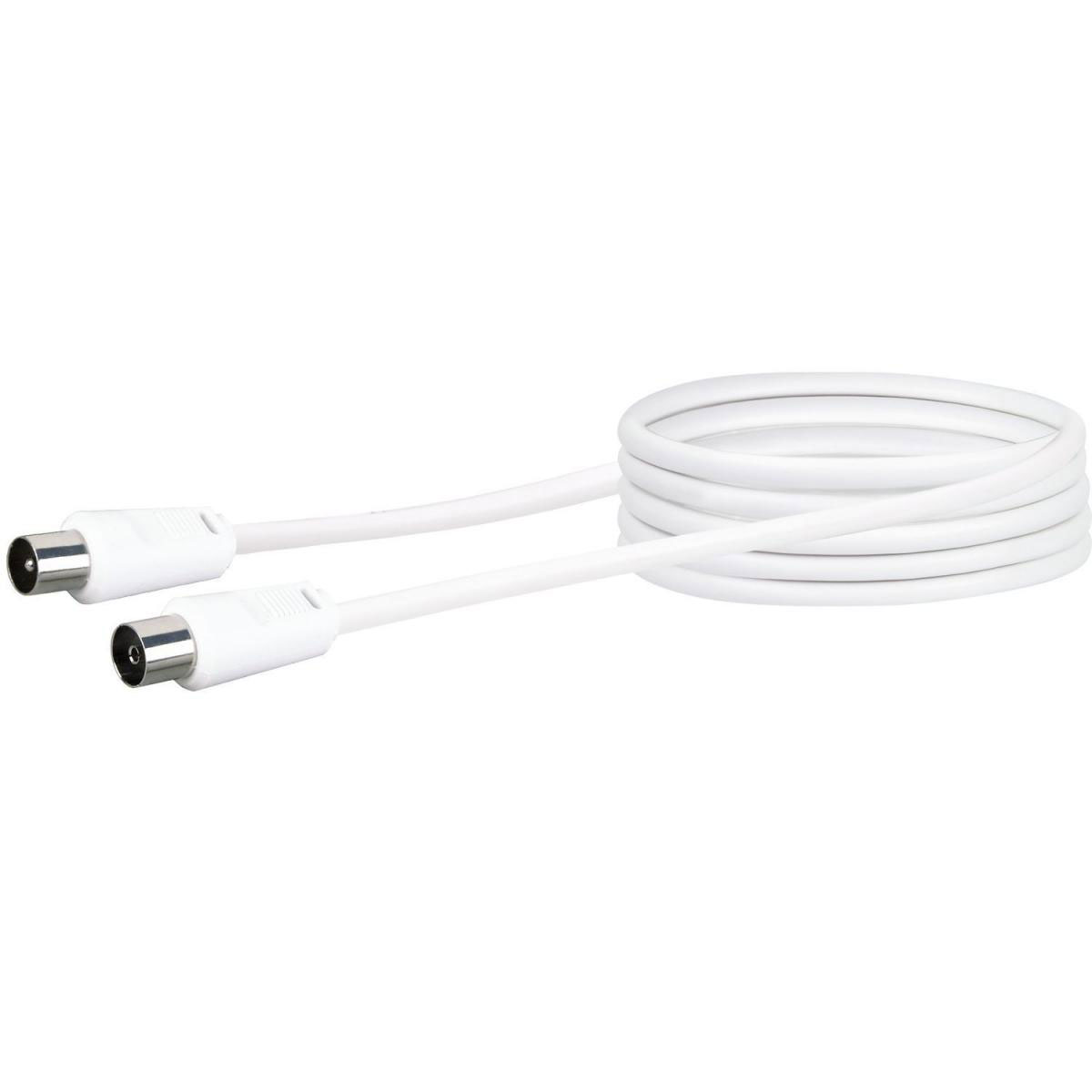 Schwaiger Antennenkabel 75 dB 3 m weiß