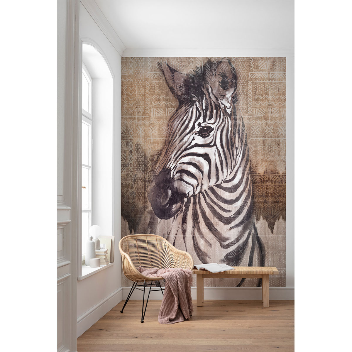 Komar  Vlies Fototapete Zebra 200x250 cm Bild 1