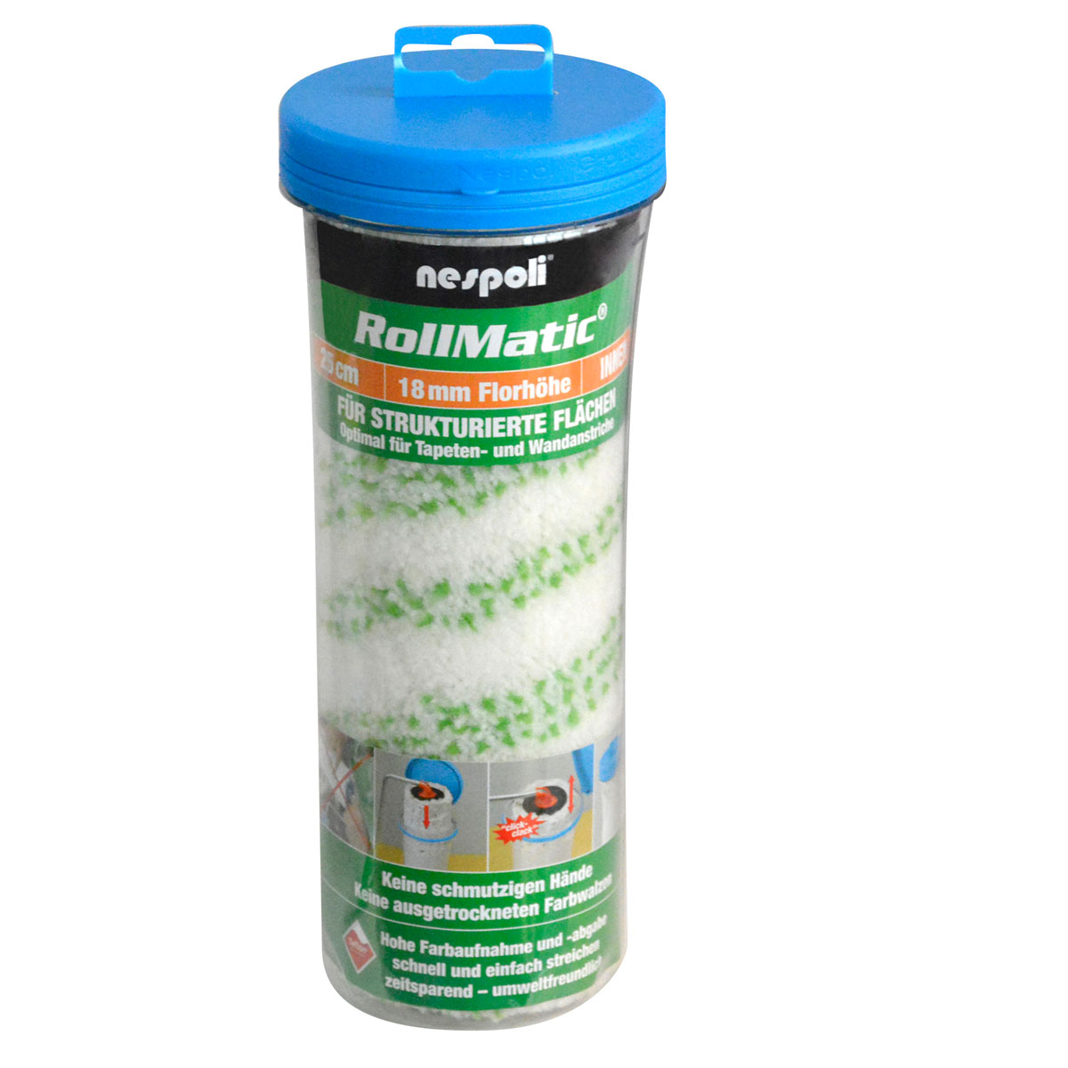 NESPOLI RollMatic Farbwalze 18 mm 15 cm