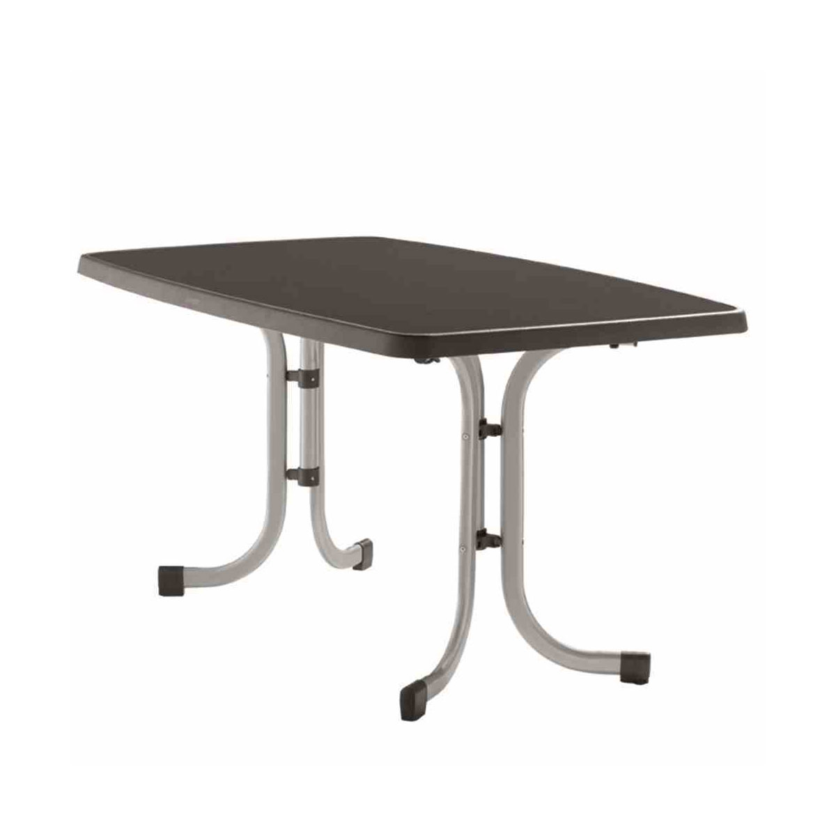 SIEGER Boulevardtisch 253 150 x 90 x 72 cm höhenverstellbar graphit/anthrazit