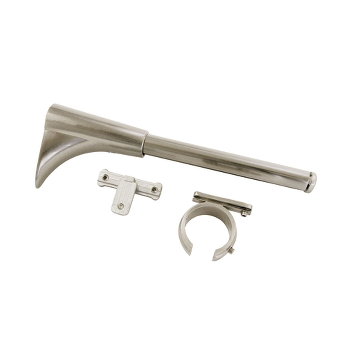 Gardinia Universal Träger 1- und 2-Lauf für Durchmesser 25 mm 6/5 cm Edelstahl-optik Bild 1