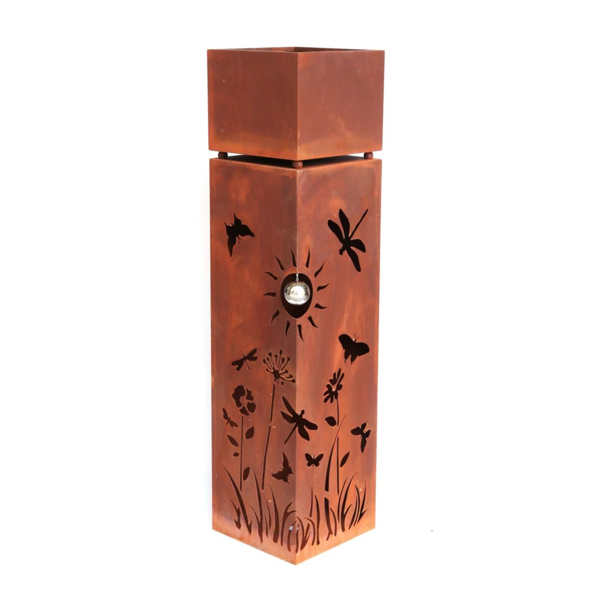 Garden Pleasure Dekosäule FLORALIA Metall - Rostoptik