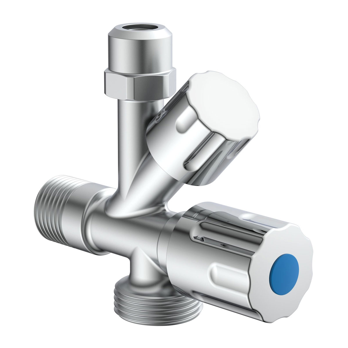 Kirchhoff Geräteanschluss-Eckventil 1/2"x3/4"x3/8" AG Bild 1