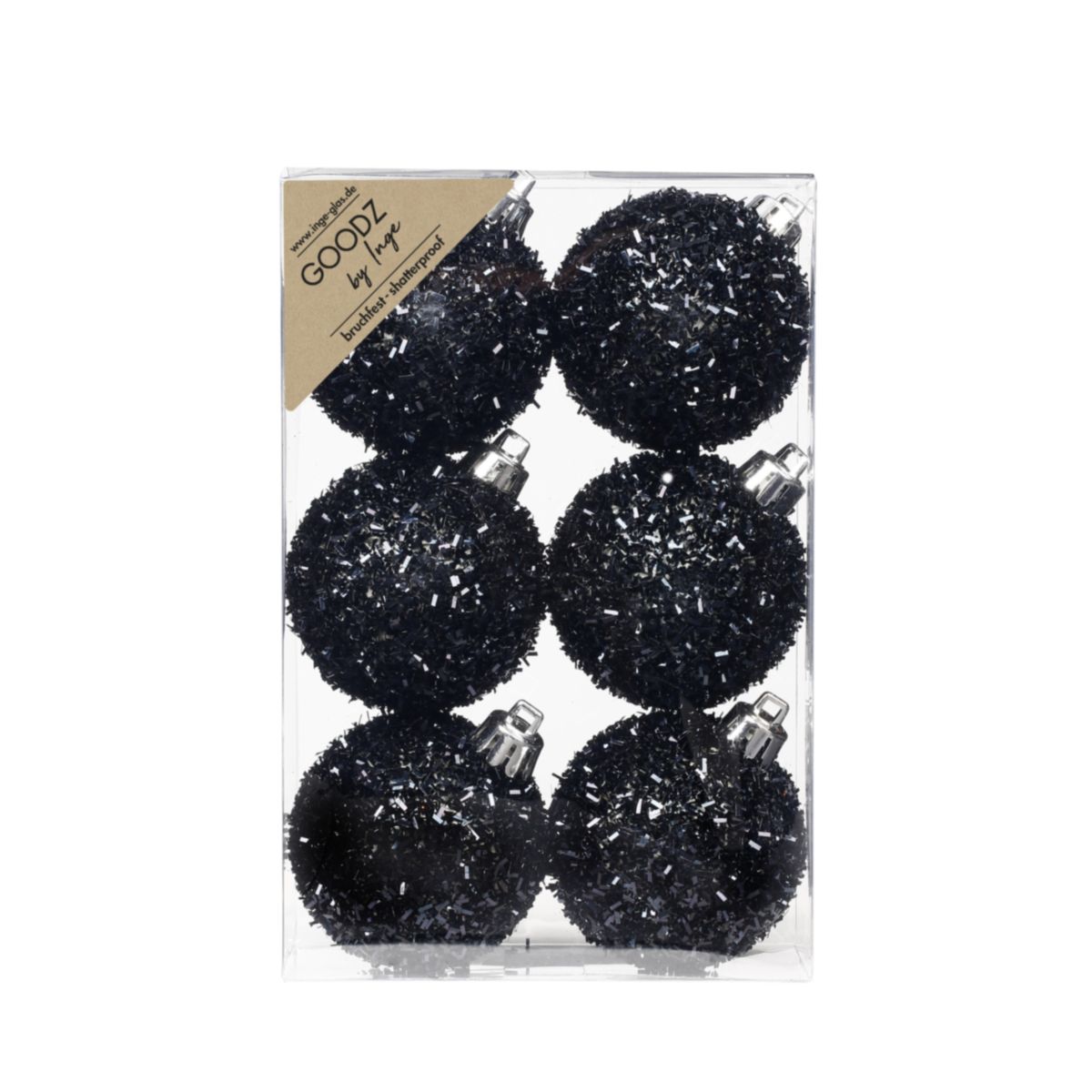 Kugelset 6cm Shellac Black