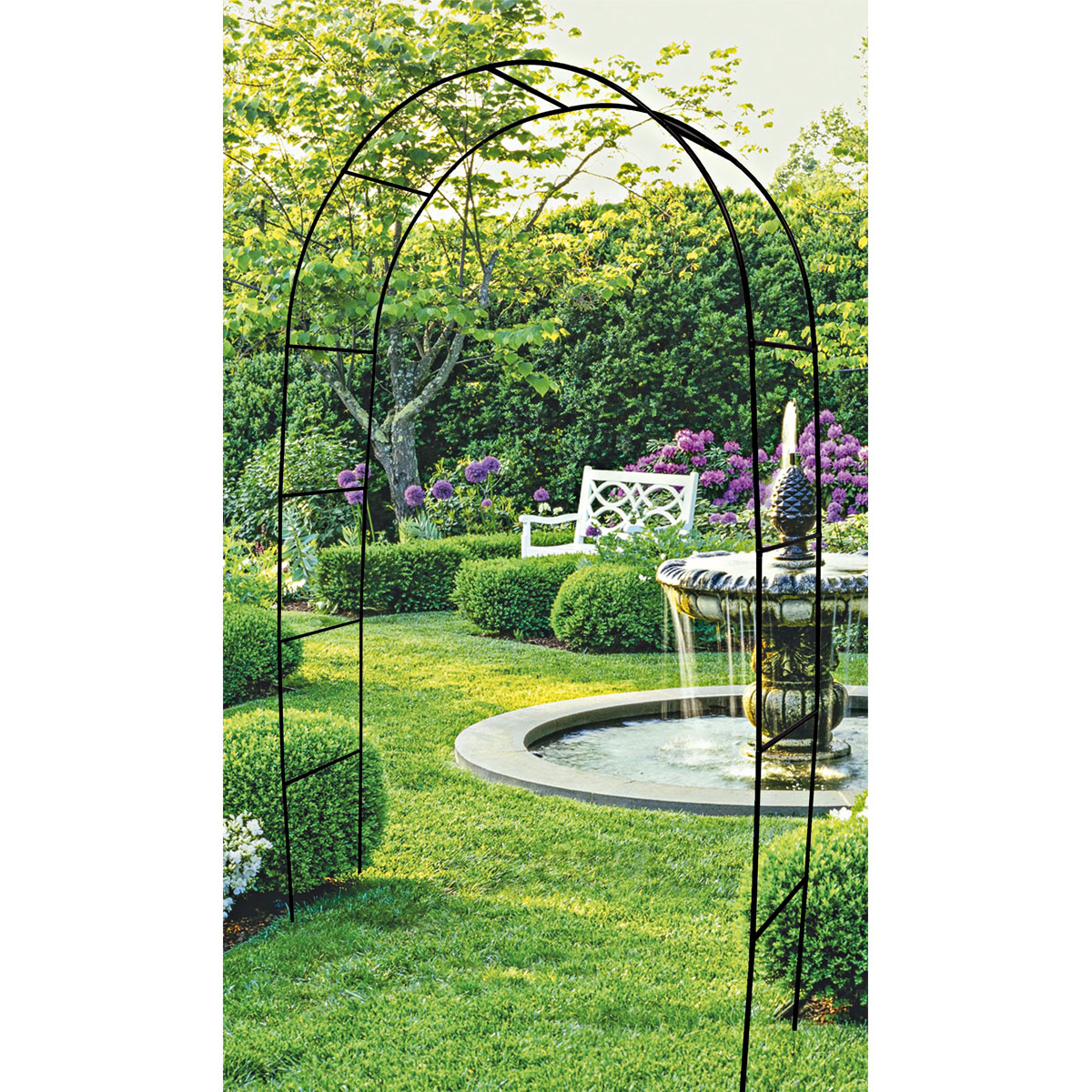 Wingart Rosenbogen 240 x 140 x 38 cm schwarz pulverbeschichtet Bild 2