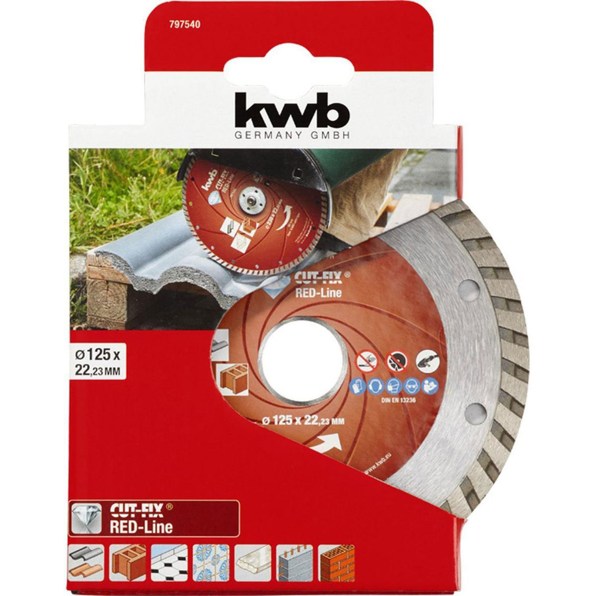 kwb  Trennscheiben Cut-Fix Red-Line Diamant Durchmesser 125 mm Bild 2