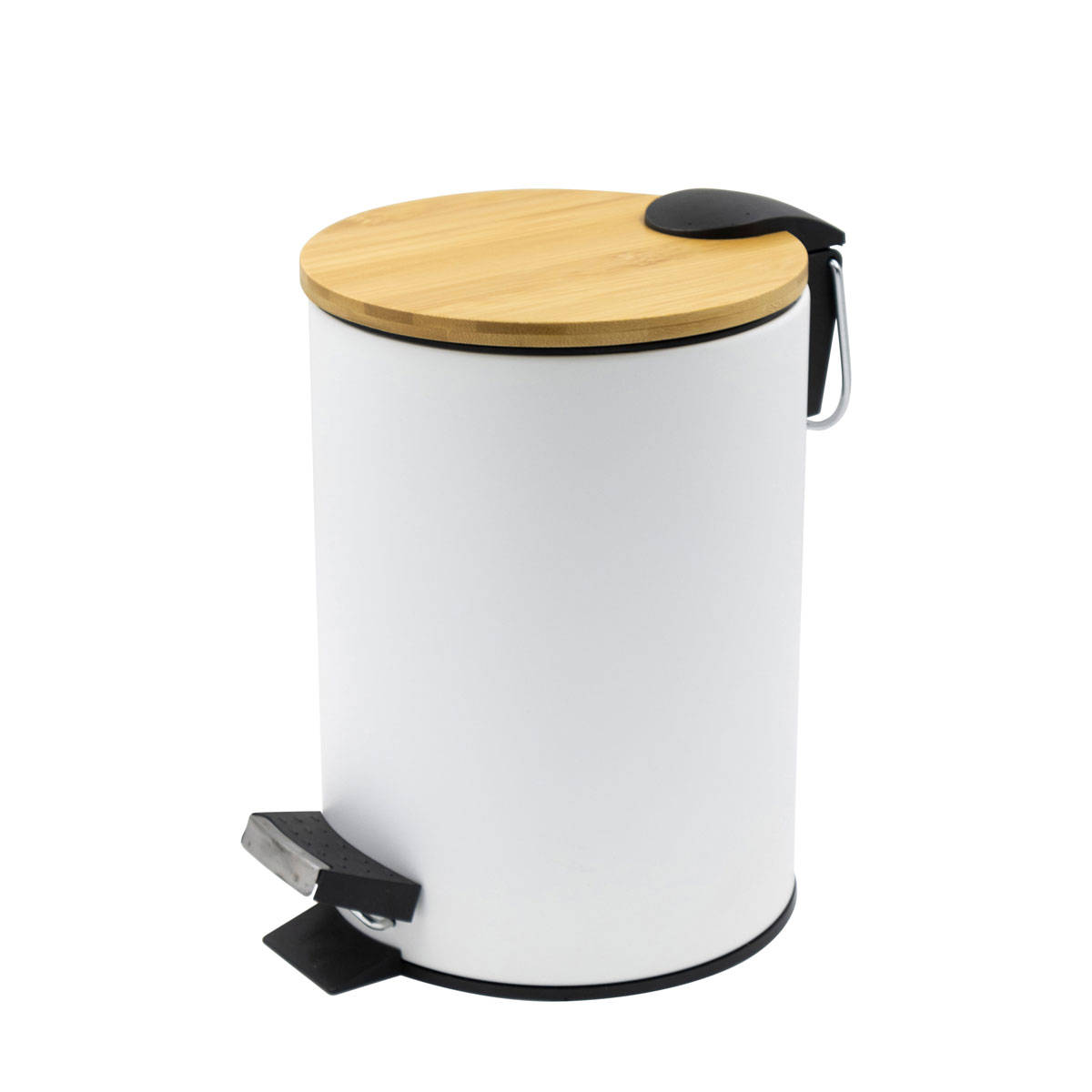 Valblue Bambus-Kosmetikeimer weiß