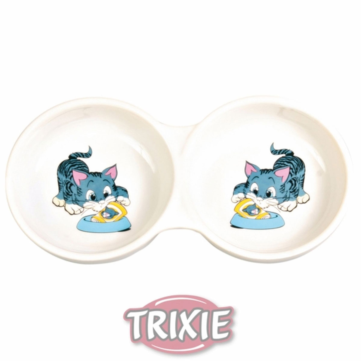 Trixie  Napf Doppel Keramit 2 x 0,15ml/ø 11 cm