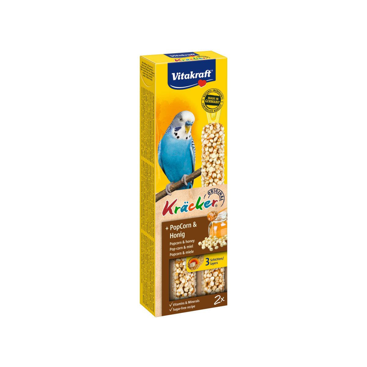Vitakraft Kräcker PopCorn-Honig 2er Sittich