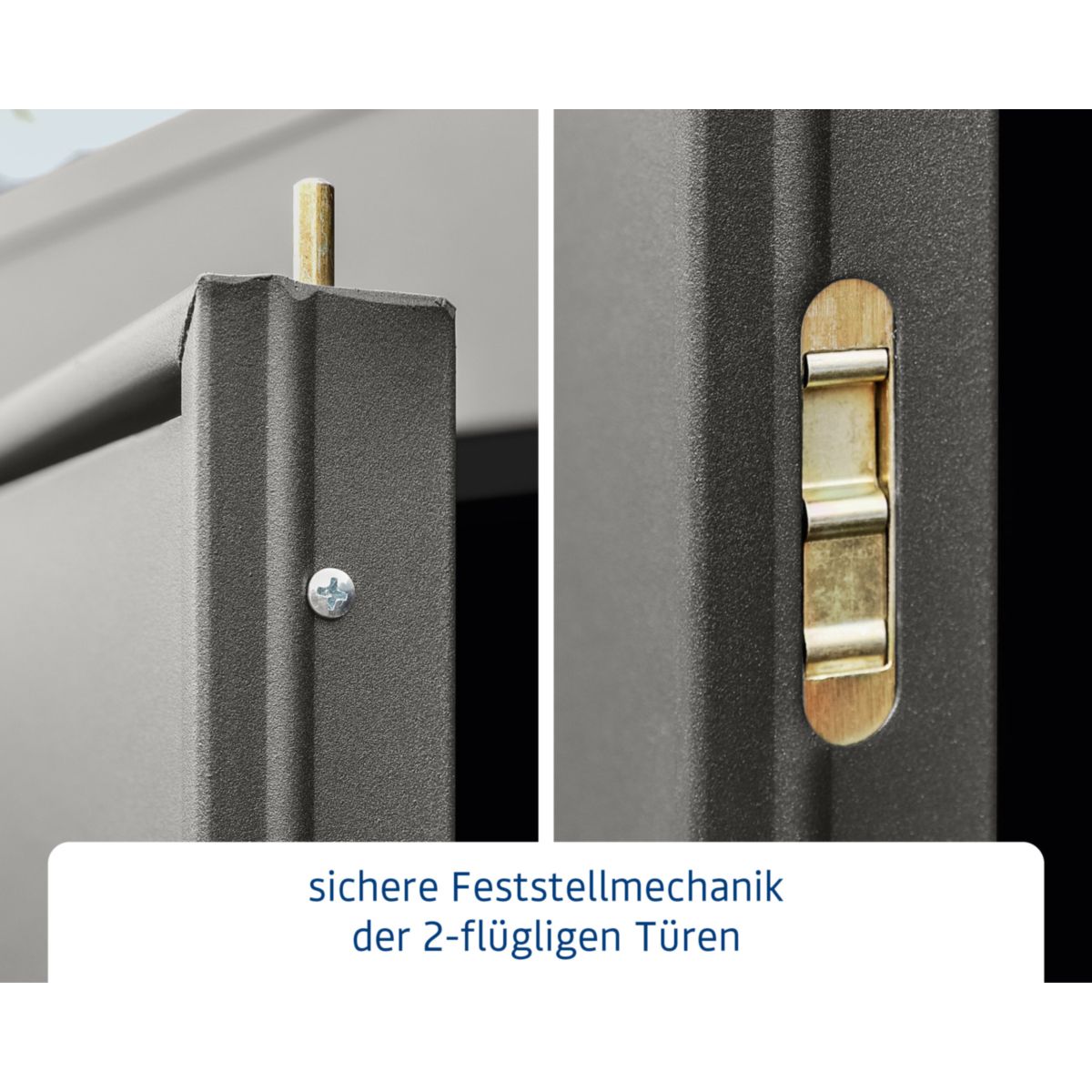 EcoStar  Gerätehaus Elegant-STyp 3RAL9007 2 flg Bild 6