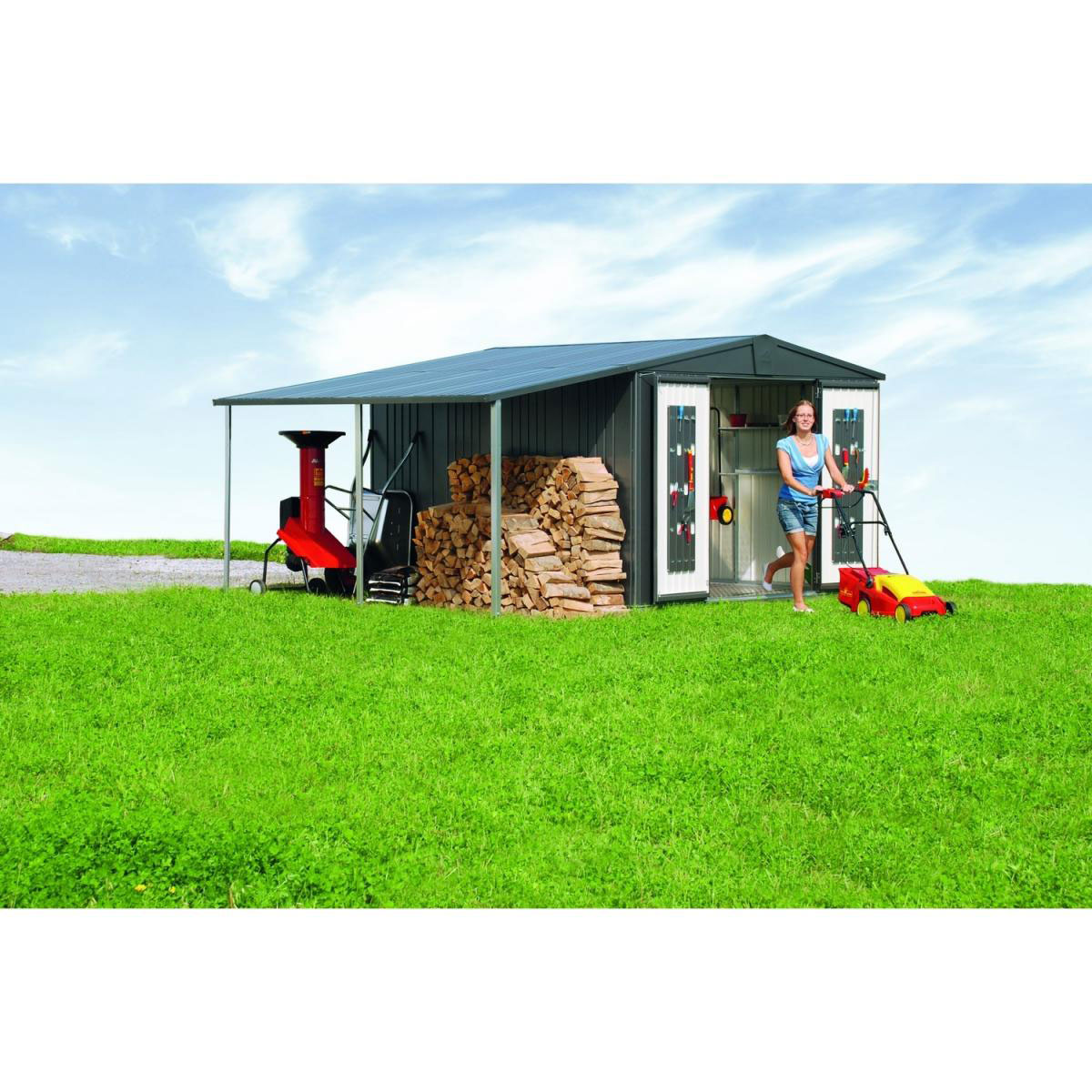 Biohort Seitendach zu Europa Größe 6/7 quarzgrau