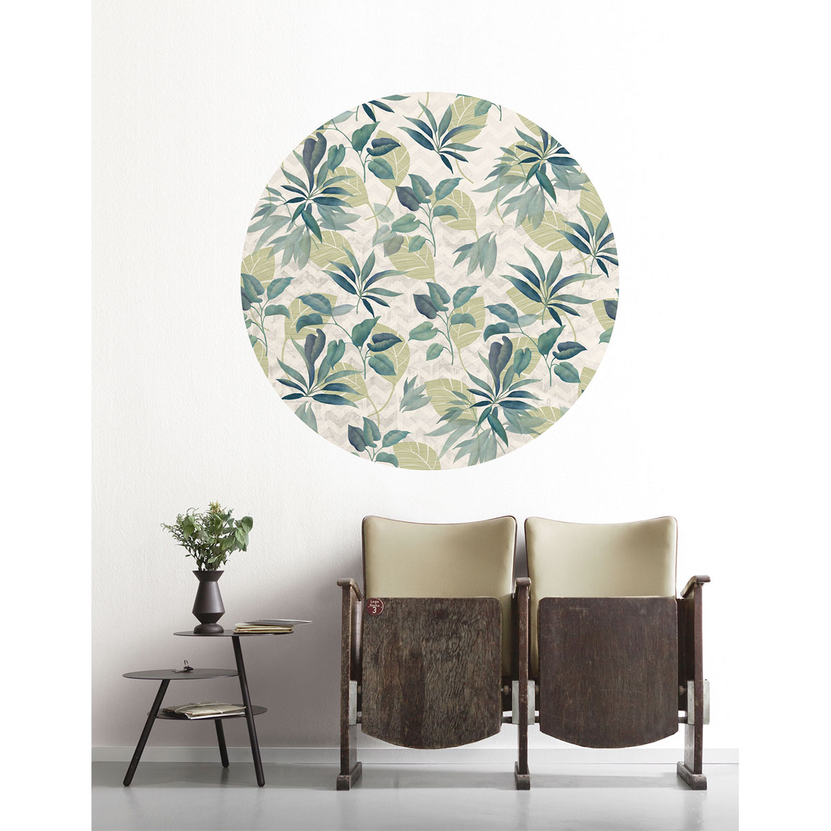 Komar  Selbstklebende Vlies Fototapete rund Leni Durchmesser 125 cm