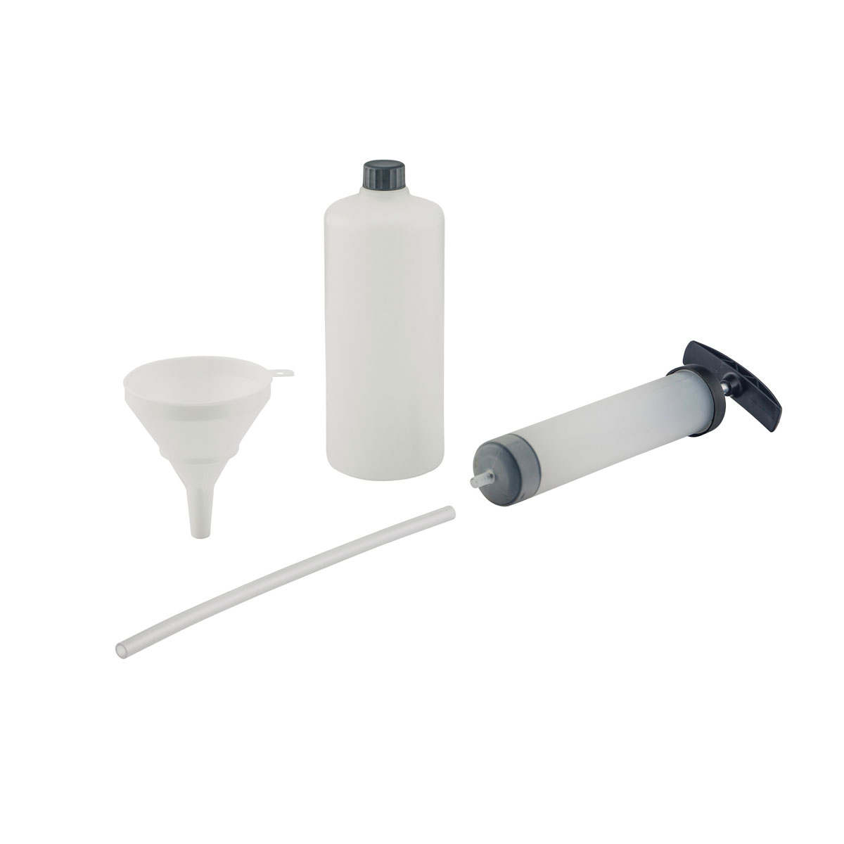 AL-KO Motor-Öl Wartungs-Set 3-teilig mit Absaugpumpe Behälter und Trichter