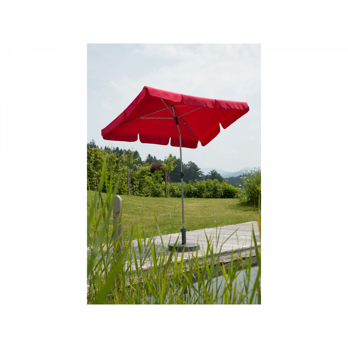 Schneider Schirme Sonnenschirm Locarno 180 x 120 cm Rot Bild 2