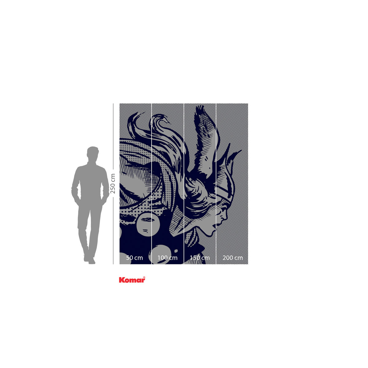 Komar  Vlies Fototapete Legend of Thor 200x250 cm Bild 3