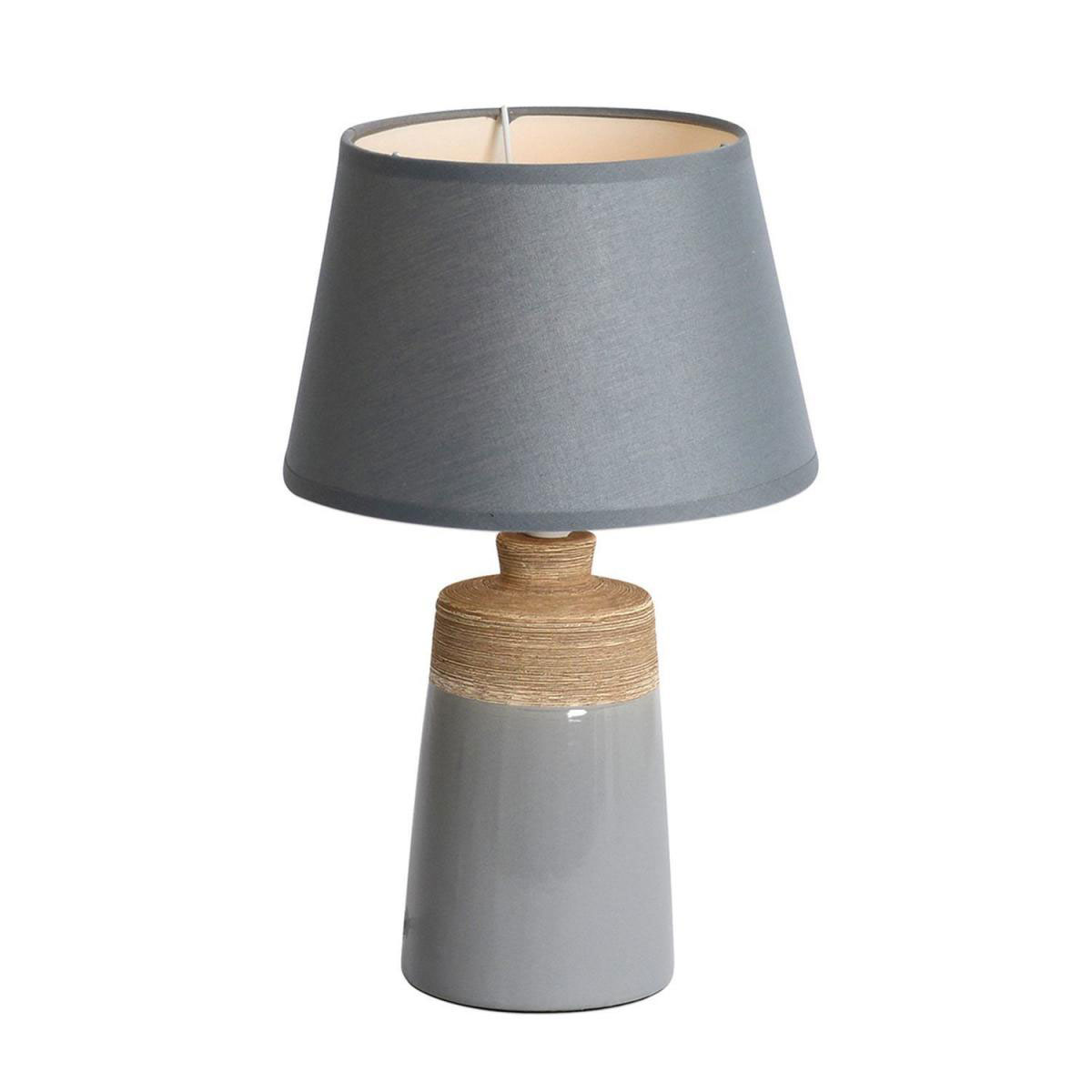 Keramik Tischleuchte Talia grauH: 31 cm, D: 20,5 cm