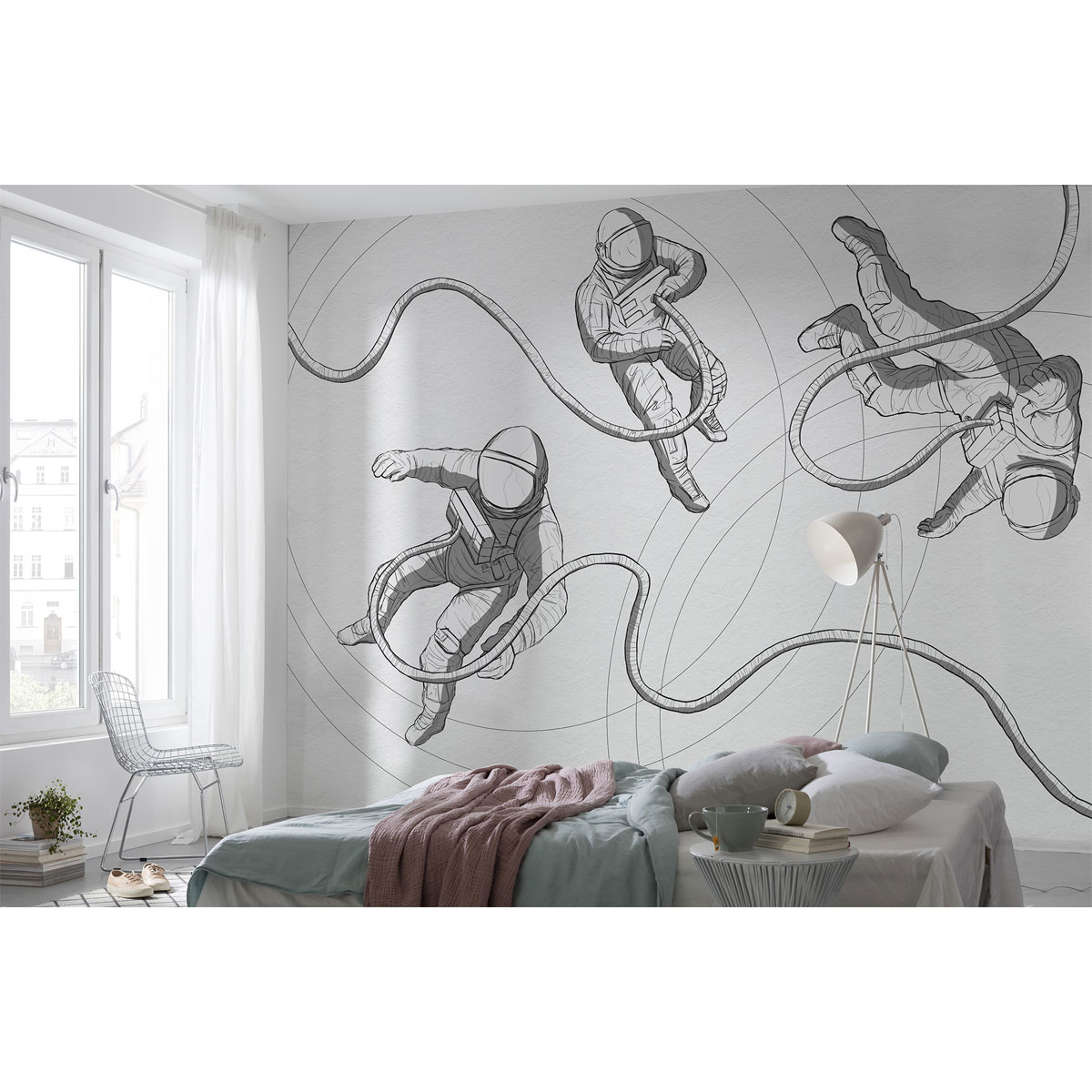 Komar  Vlies Fototapete Extraordinary Astronauts 400x280 cm